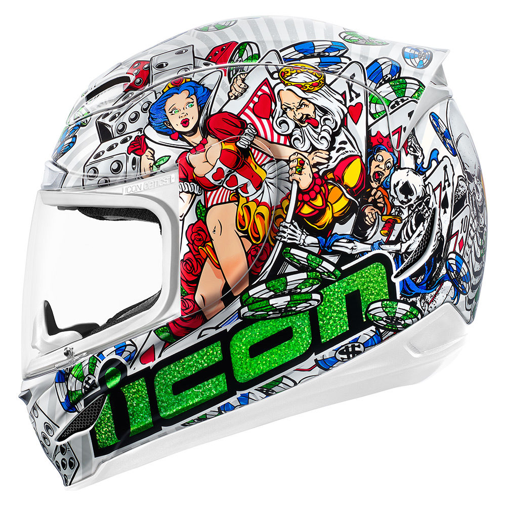 Icon Airmada Lucky Lid 2 шлем - белый